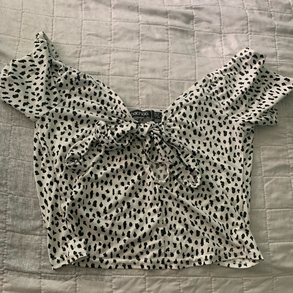Dotted Crop Top
